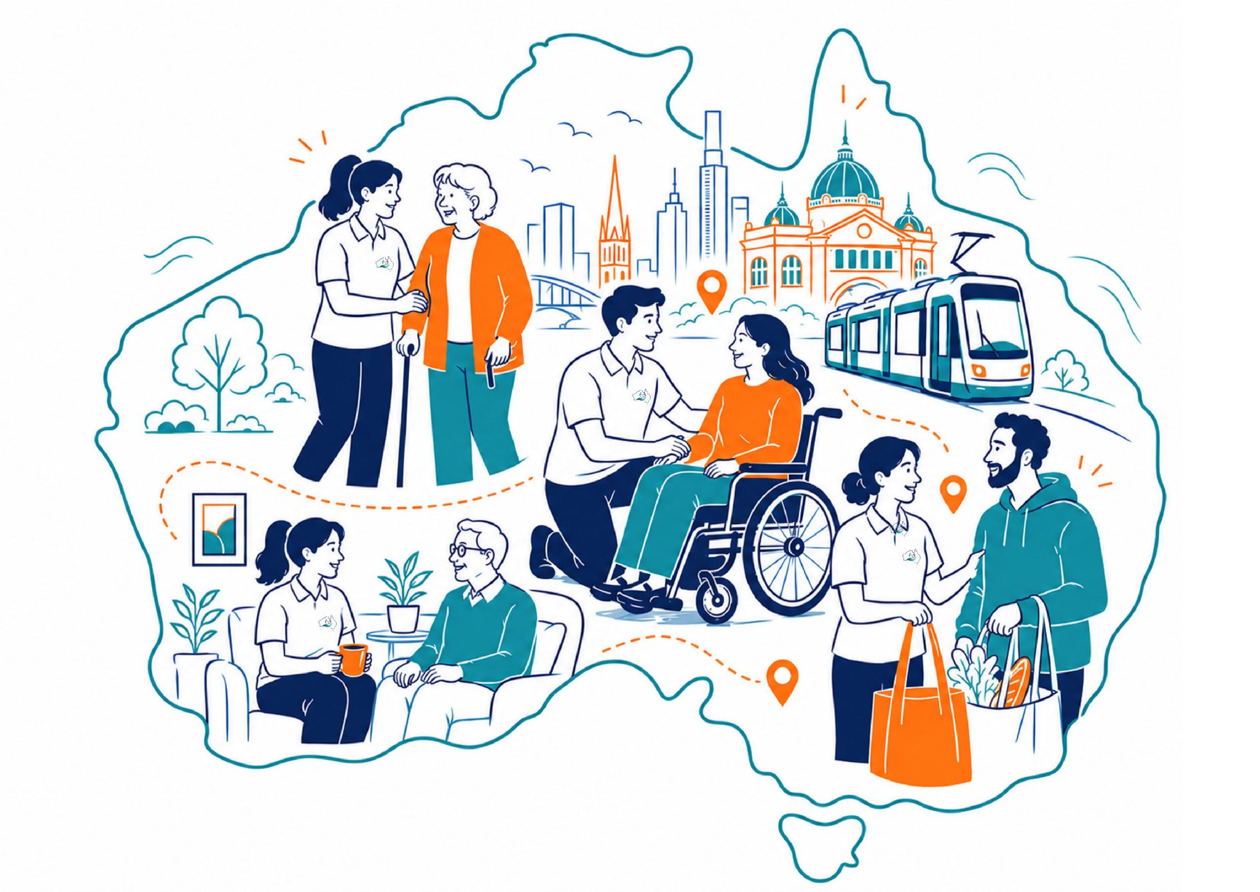 Harmony care providers supporting people across Australia